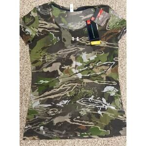 Under Armour forest camo fitted hunting shirt | womens size Small | NEW- tags